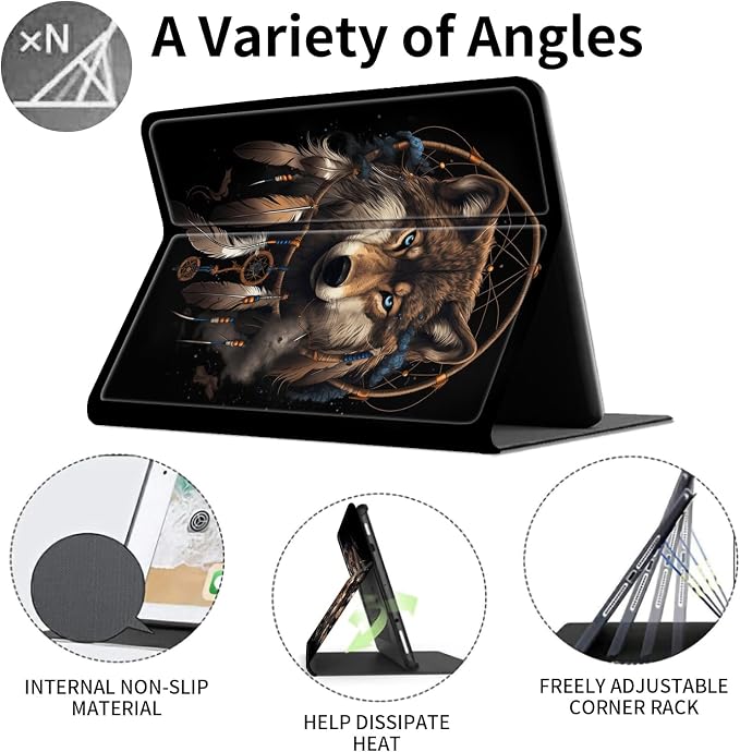 Case for 7 All-New Kindle Paperwhite (12th Generation 2024) and Kindle Colorsoft Signature Edition CoverSlim PU Leather Smart Cases with Auto Wake/Sleep-Black Cat Night Sky