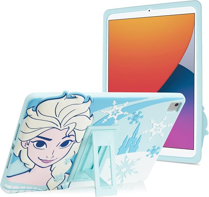 Bluey Kids iPad Case - 10.2 Case for iPad 9th/8th/7th Generation - 2019/2020/2021 Tablet Cover with Stand Shockproof Silicone Protector