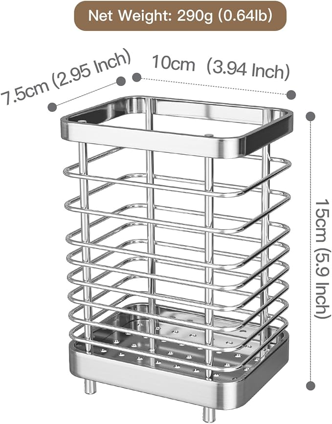 MAXCOOK Kitchen Utensil Drying Rack Dishwasher Safe ( 3.94x2.95x5.9 inch )