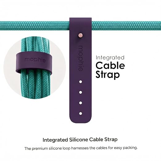 Mophie Charge Stream USB-C to USB-C 3m/10ft Cable - 60W Power Delivery Enduraflex Silicone Ultra-Durable Braided Design for Everyday Use
