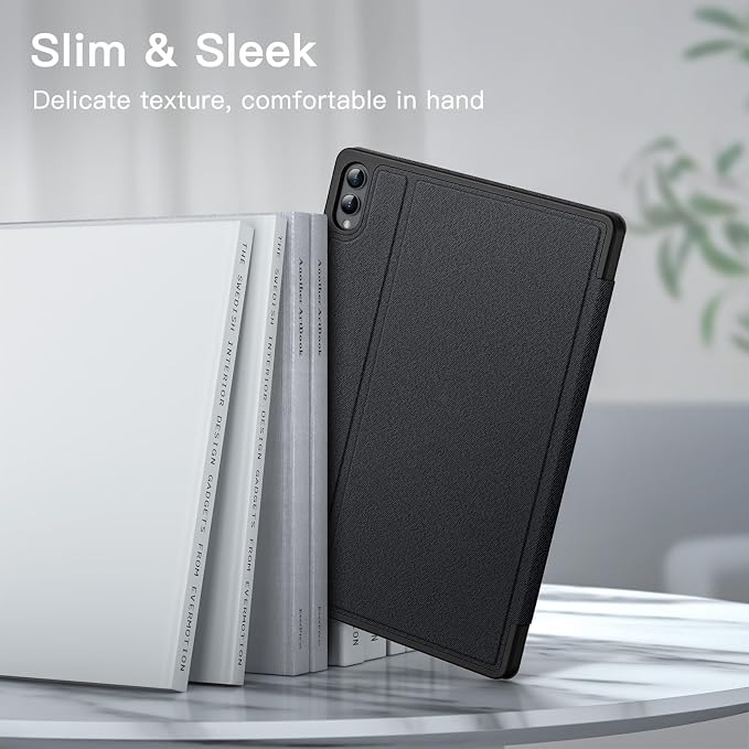 JETech Folio Case for Samsung Galaxy Tab S11 Ultra Black | Multi-Angle Stand Cover S Pen Holder Slim Protective Cover Auto Wake/Sleep