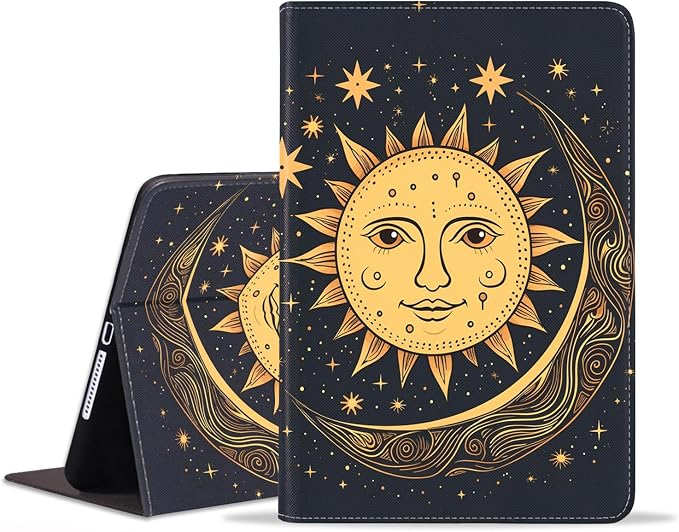 Case for Samsung Galaxy Tab S10 Lite/ S10 FE/ S9 FE 5G 10.9 Inch/ S9 11 Inch - Slim PU Leather Folding Stand Folio Cover with Auto Sleep/Wake - African American Girl
