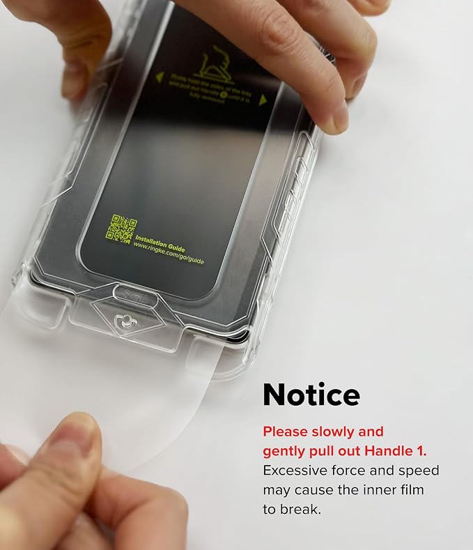 Ringke for Samsung Galaxy A35 5G Screen Protector [Easy Slide 2 Pack] | Easy Installation with Alignment Tool Case Friendly Premium 9H Hardness Tempered Glass