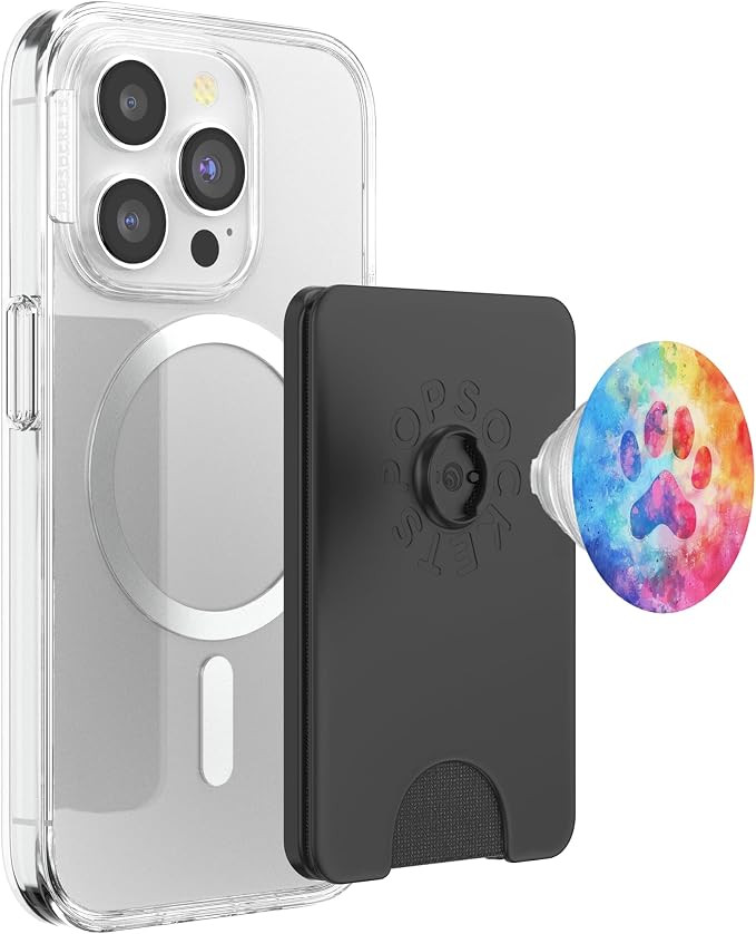 Colorful Dog Paw Print PopSockets PopGrip for MagSafe
