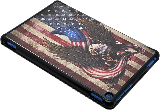 Case for Fire HD 10 Tablet (13th Generation 2023 Release) - America 250 Merchandise Lightweight PU Leather Hard Shell Stand Cover with Auto Wake/Sleep