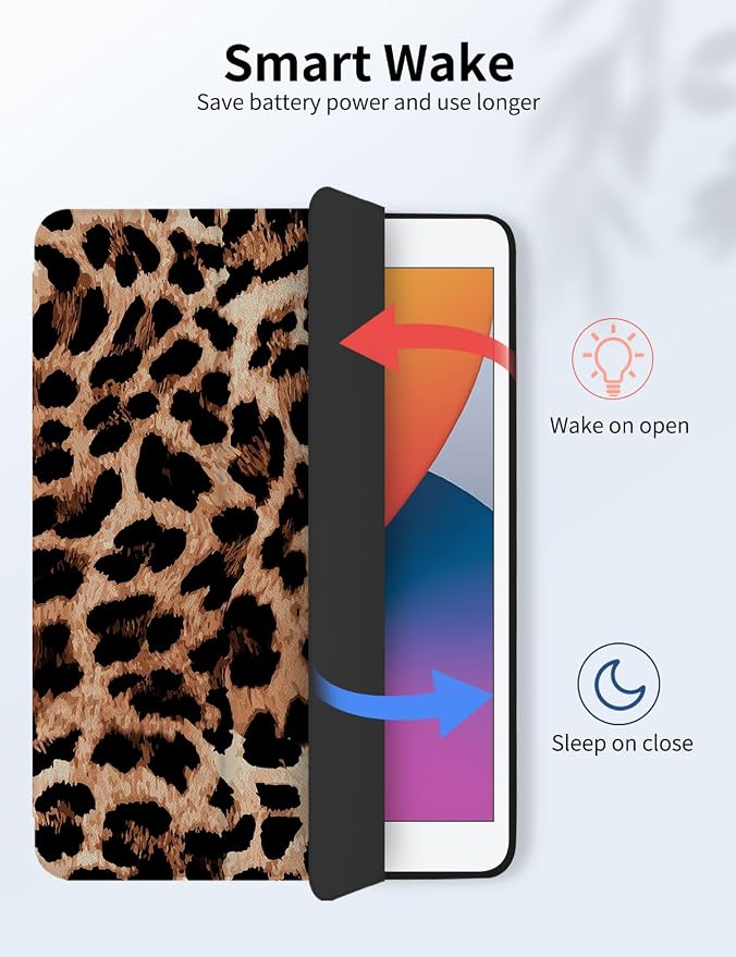 Case for iPad 9th/ 8th/ 7th Generation Case 10.2&amp10.5 Inch (2021/2020/2019 Release) Slim Lightweight Soft Trifold Back Cover with Pencil Holder &amp Auto Sleep/Wake CoverBeige Checkered