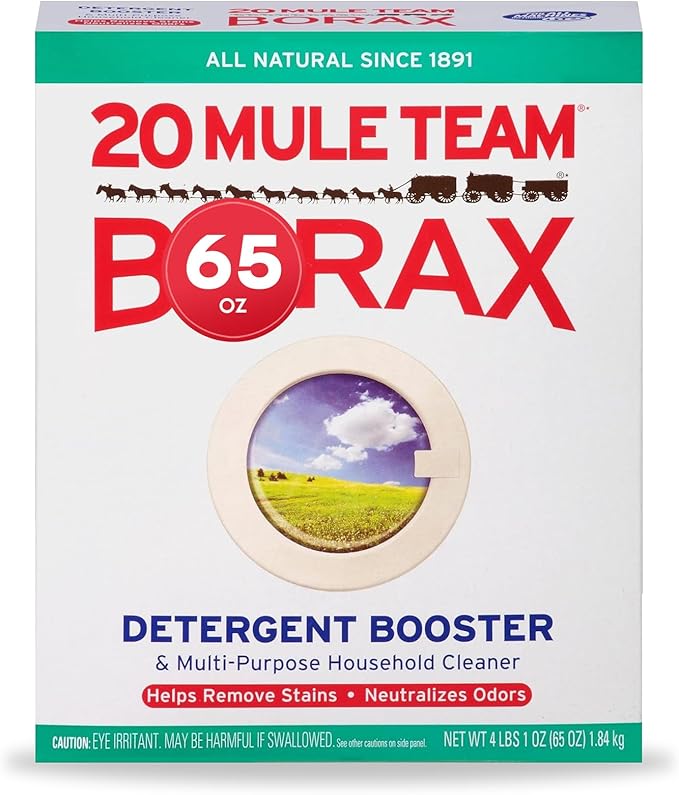 Borx Laundry Booster and Fabric Stain Remover and Multi-Purpose Household Cleaner, 65 oz.