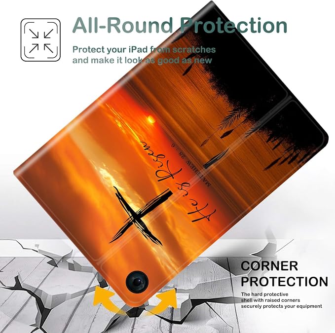 Case for iPad 10.2-inch (2021/2020/2019)/ iPad Air 10.5 2019 / iPad Pro 10.5 Multi-Angle Bracket with Automatic Sleep/Wake Protection Case - Babe We Got This