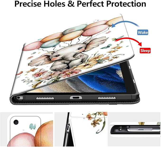 Case for Amazon Fire 7 Tablet 2019/2017 Release 9th/7th Generation PU Leather Smart Protective Cover with Auto Sleep/Wake for Fire 7 2019Dog Wearing Witch Hat Pumpkin