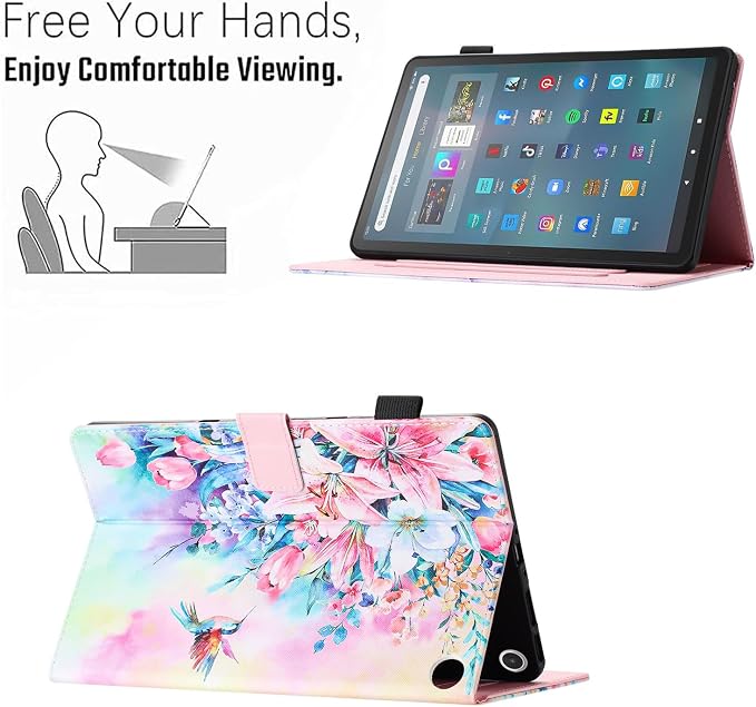 Case for Amazon Fire Max 11 Tablet (13th Generation 2023 Release) Auto Wake/Sleep Premium PU Leather Folding Stand Cover with Pen Holder &amp Multiple Viewing Angles - Beach