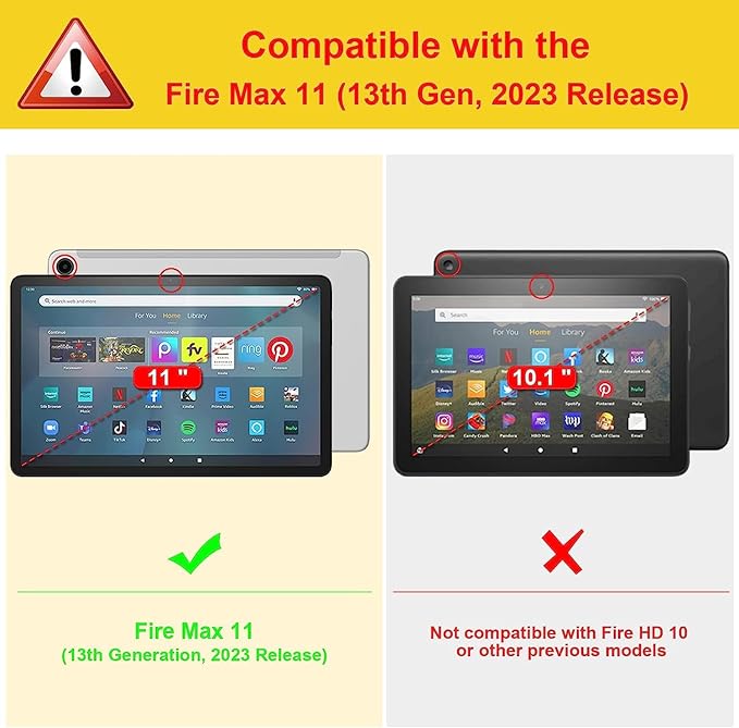 Case for All-New Amazon Fire Max 11 Tablet (13th Generation 2023 Release) Multi-Angle Stand Smart Protective Cover with Auto Wake/Sleep Flamingo