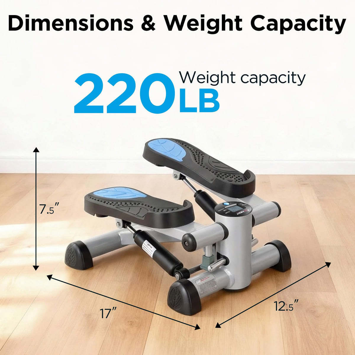 Mini Stepper for Exercise at Home, Stair Stepper with Workout Equipment