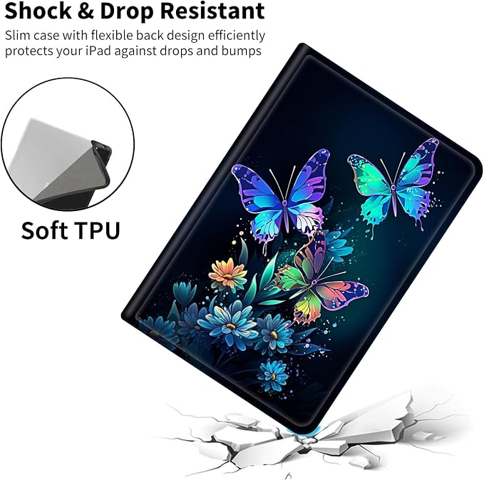 Case for 7 All-New Kindle Paperwhite (12th Generation 2024) and Kindle Colorsoft Signature Edition CoverSlim PU Leather Smart Cases with Auto Wake/Sleep-Black Cat Night Sky