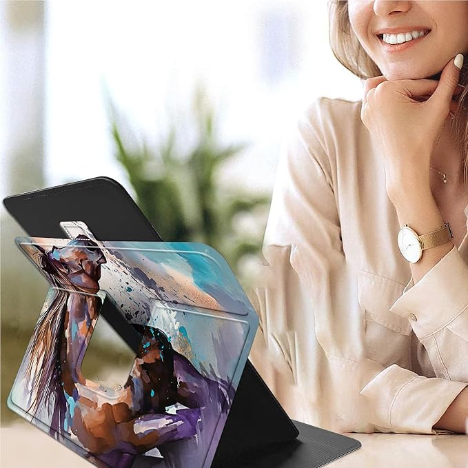 for Google Pixel Tablet Case 2023 Universal Tablet CaseSlim PU Leather Multi-Angle Viewing Cover with 360 Degree Rotatable Kickstand forPixel Tablet 2023 11-inchBlue Wolf