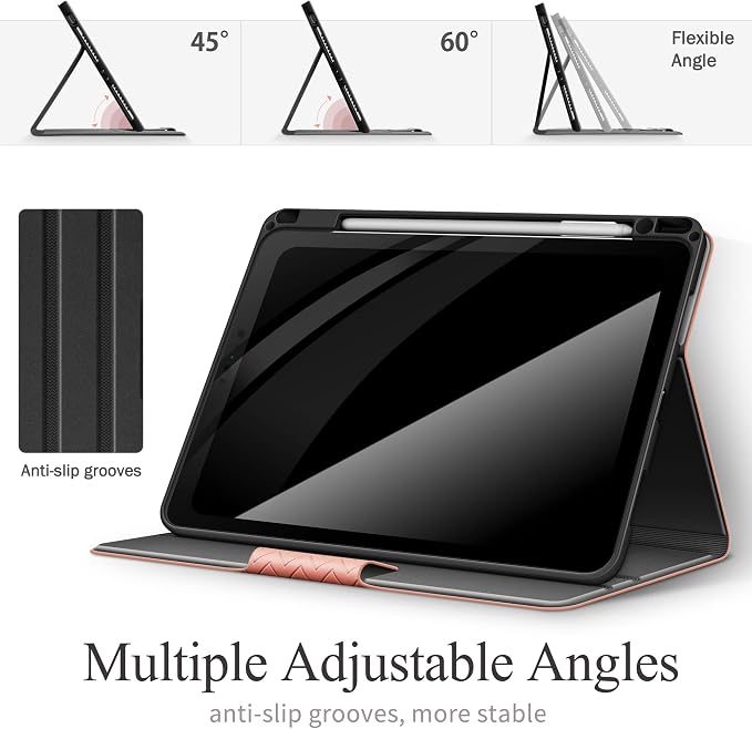 auaua Case for iPad Pro 11 inch (4th 3rd 2nd &amp 1st Gen) with Pencil Holder Auto Sleep/Wake PU Leather (Brown)