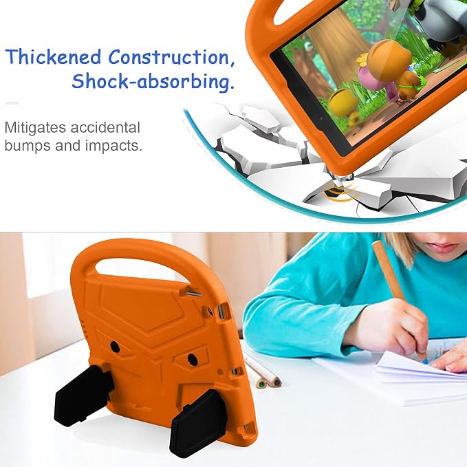 Kids Case for Samsung Galaxy Tab A 8.0 (2019) SM-T290/SM-T295 Techcircle Kid Child Safe Shock Proof EVA Rugged Protective Handle Stand Case for Galaxy Tab A 8.0 SM-T290/SM-T295 Tablet Black