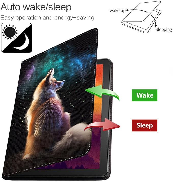 Case for Samsung Galaxy Tab S10 Lite/ S10 FE/ S9 FE 5G 10.9 Inch/ S9 11 Inch - Slim PU Leather Folding Stand Folio Cover with Auto Sleep/Wake - African American Girl