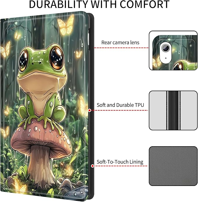Case for iPad (A16) 11th Generation 11 Inch (2025)/ iPad 10th Generation 10.9 inch 2022Slim PU Leather Smart Cases Covers with Auto Wake/Sleep-Beast Roared
