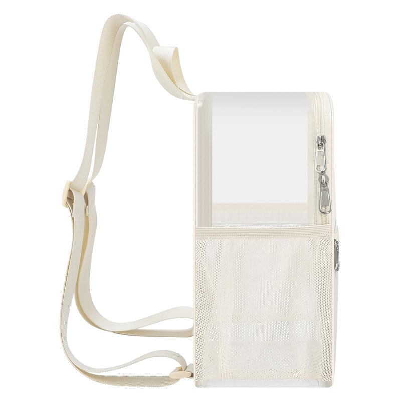 Oraben Clear Backpack Stadium Approved, Celar Bag 12 x 6 x 11 in, Small Transparent Backpack for Concerts, Sports Events, Festivals, Travel, Waterproof, Adjustable Straps