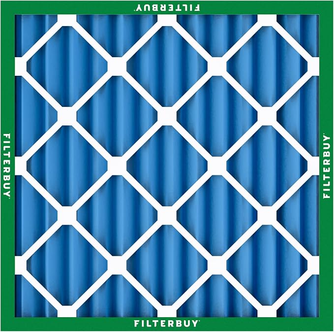 Filterbuy 24x24x2 Air Filter MERV 13 Optimal Smoke & Allergy Defense,