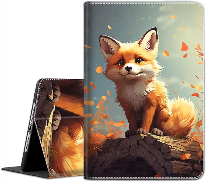 Case for iPad A16 11th Gen 11 Inch (2025) 10th Gen 10.9 Inch (2022) Model A3354 A3355 A3356 A2696 A2757 A2777 ，Slim Fit Standing Cover with Auto Sleep/Wake，Frog Playing Guitar
