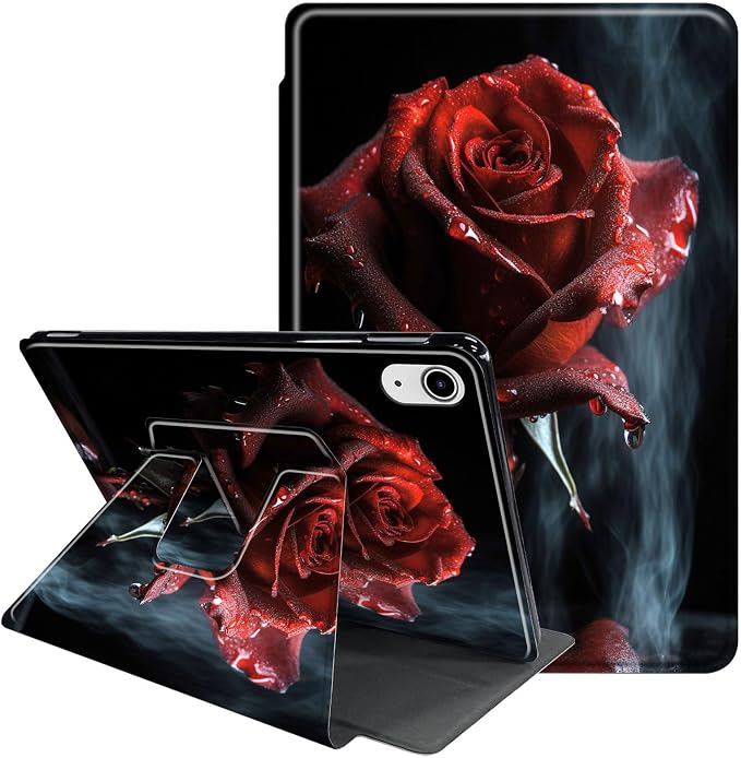 for iPad 9th Generation Case (2021)/8th Gen (2020)/ 7th Gen (2019) 10.2 Inch-360 Degree Rotating Multi-Angle Viewing Protective Cover with Auto Sleep/Wake-Art Mandala Flower