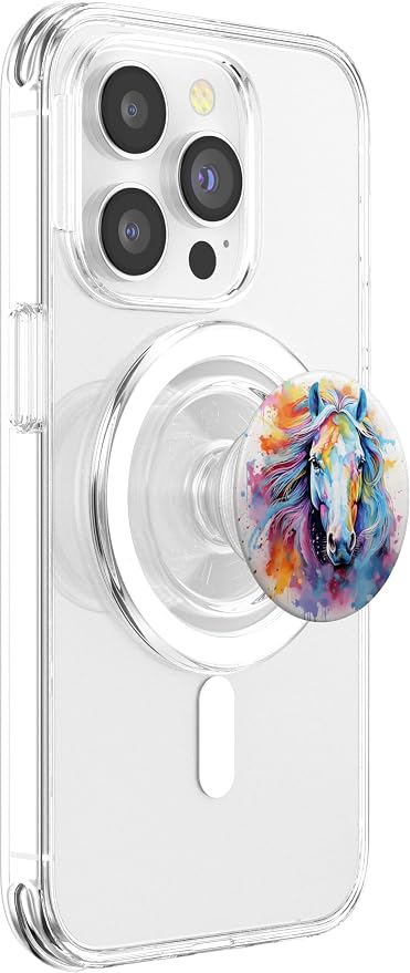 Elegant Horse Lover Horses Design PopSockets PopGrip for MagSafe
