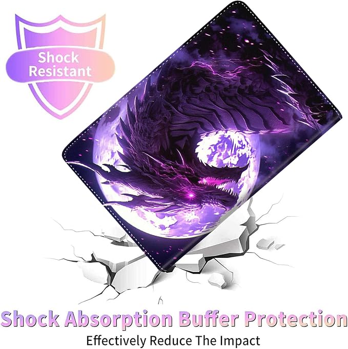 Case for New iPad (A16) 11th Generation 11 Inch 2025for iPad 10th Generation 2022 10.9 Inch Multi-Angle Stand Smart Cover Shockproof with Auto Wake/Sleep Baby Dragon