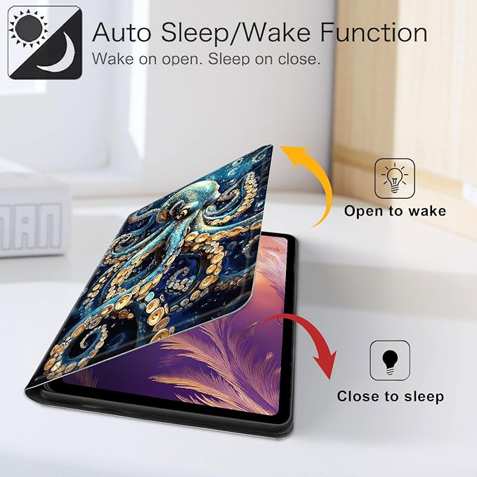 for iPad 11th Generation (A16 2025) 11 / iPad 10th Gen 10.9 2022 Case 360° Rotating PU Leather Stand Cover with Auto Sleep/Wake Shockproof TPU Backl Two Dragons Fighting