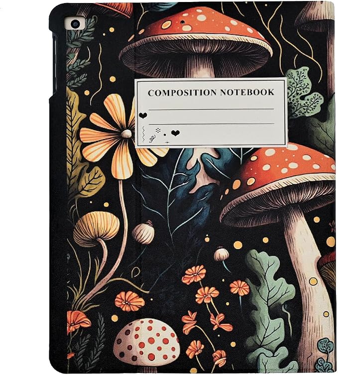 Rotating Case for iPad 6th 5th Generation 9.7 Inch 2018/2017 Model Lightweight PU Leather 360 Degree Rotating Protective Stand Cover Auto Wake/Sleep Black Cat on Moon
