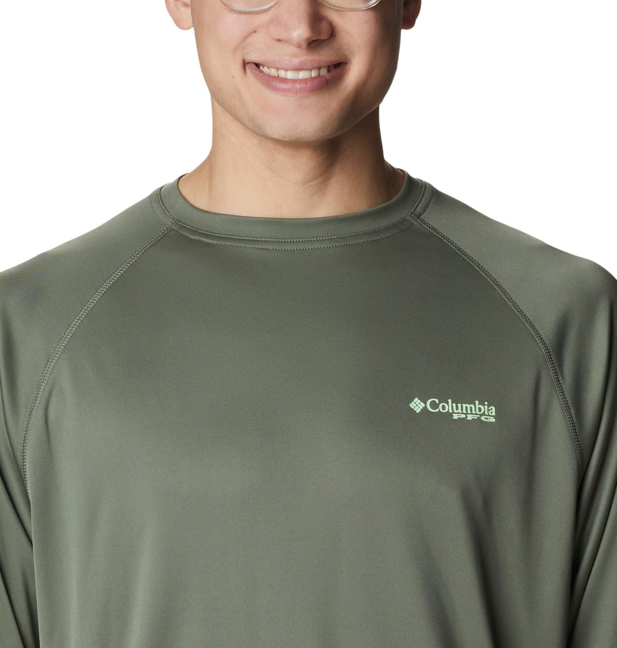 Columbia Men's Terminal Tackle Long Sleeve Shirt, Cypress/Key West Logo, 4X Big