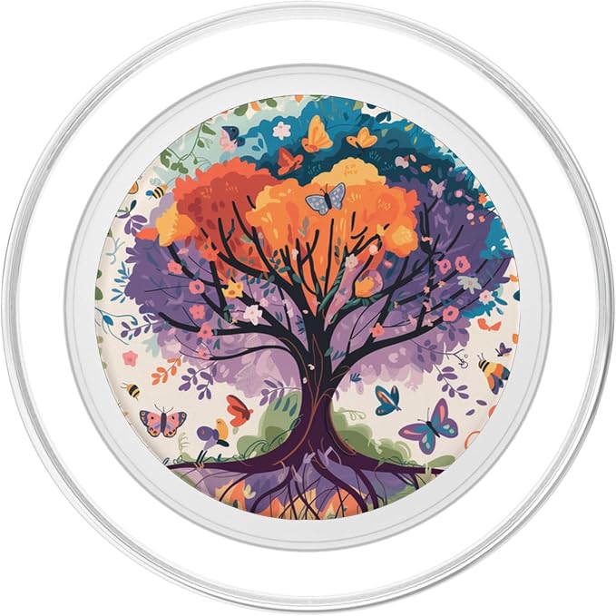 Vibrant Tree of Life | Colorful Watercolor Design PopSockets PopWallet for MagSafe