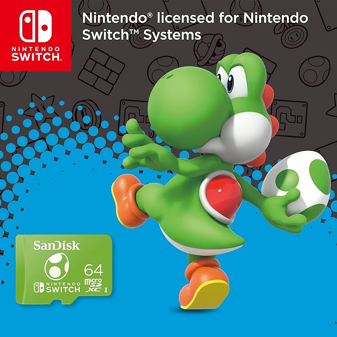 SanDisk 64GB 2-Pack microSDXC Card, Licensed for Nintendo Switch (2x64GB) - SDSQXAO-064G-GN6Z2