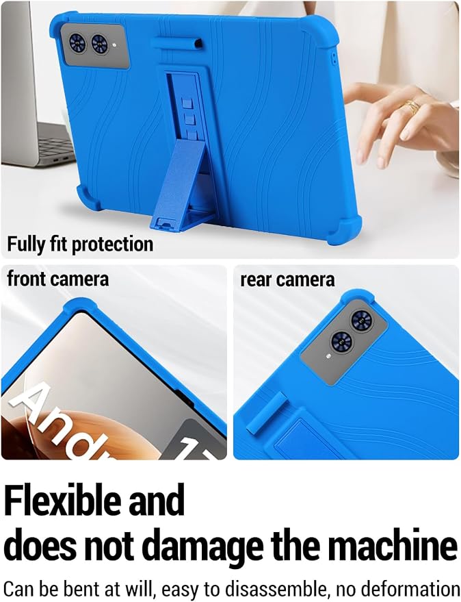 for TECLAST T65 13.4 inch Tablet Protective case Shockproof Lightweight Silicone Protective Cover with Stand Child-Friendly Protection Easy to Clean DesignBlack