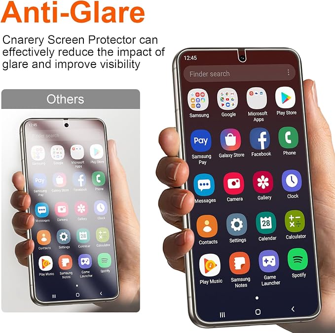 2 Pack for Samsung Galaxy S23 Plus Matte Privacy Screen Protector 6.6 Inch[Not Glass] Anti-Scratch Anti-Glare Support fingerprint Unlock