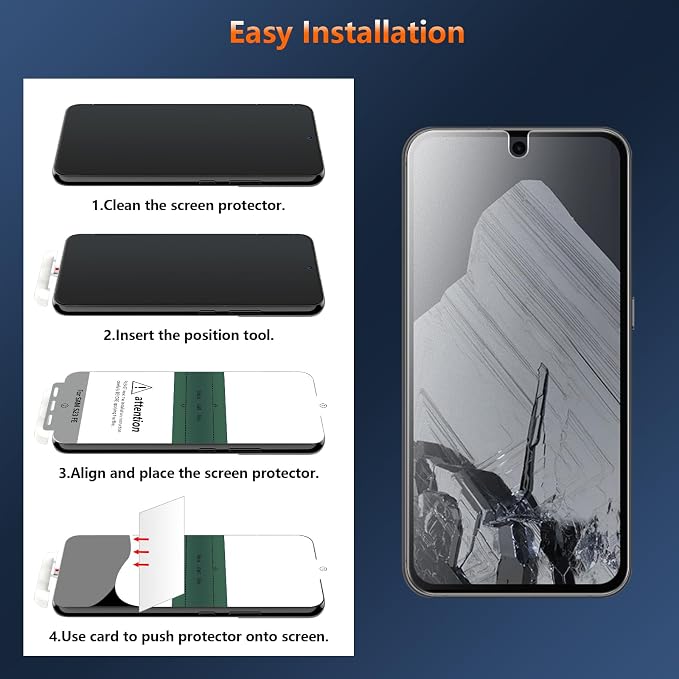 [2 Pack] Anti Glare Matte Privacy TPU Screen Protector for Google Pixel 10 (Not Glass) Fingerprint Sensor Compatible Full Adhesive Flexible Film Easy Installation