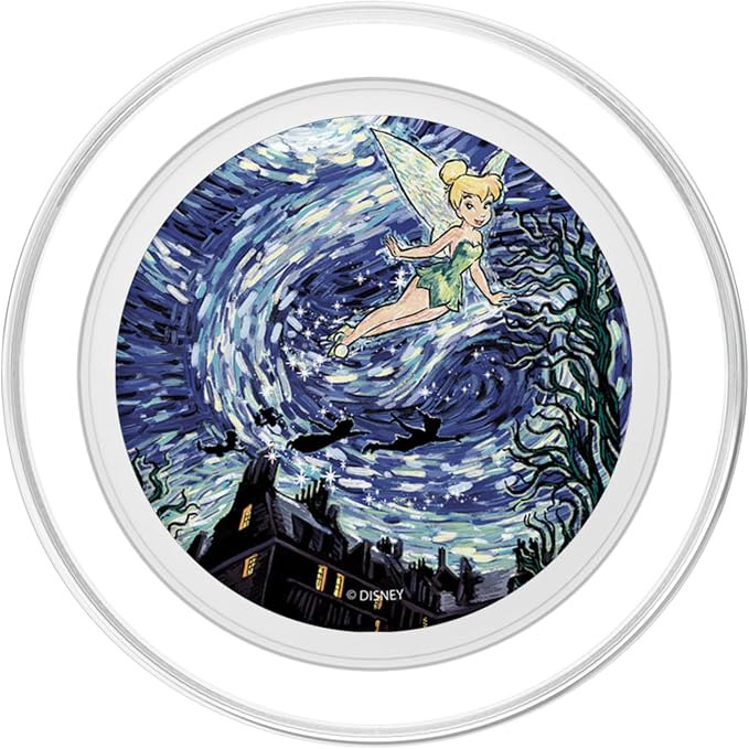 Disney Peter Pan Tinkerbell Starry Night Flight PopSockets Adhesive PopGrip