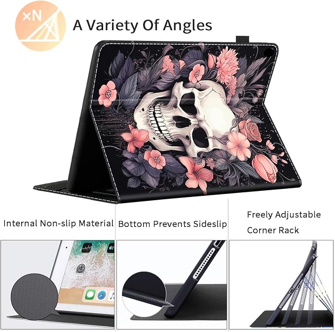 Case Fits All-New Amazon Kindle Fire HD 10 &amp 10 Plus Tablet (13th/11th Generation 2023/2021 Release) 10.1 Durable Shockproof Protective Cover with Auto Wake/Sleep，Black Woman Queen Afro Design