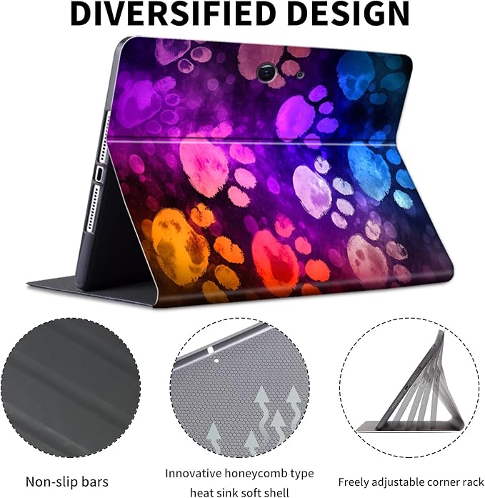 Case for Microsoft Surface Pro 11/10 / 9 13 InchPU Leather Cute Slim Folio Adjustable Stand Cover Case for Surface Pro 11th Edition AIArt Red Dragonfly
