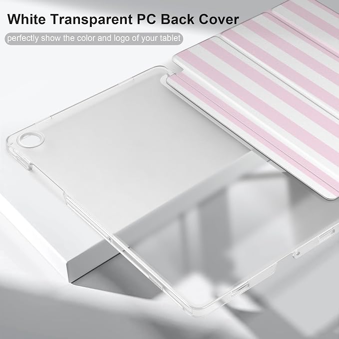 Case for Samsung Galaxy Tab A11 Plus A11+ 11 inch (2025/2026) &amp Tab A9 Plus A9+ 11 inch (2024/2023) Slim Smart Stand Cover with Translucent Hard Back Auto Wake/Sleep - Bear with Bows