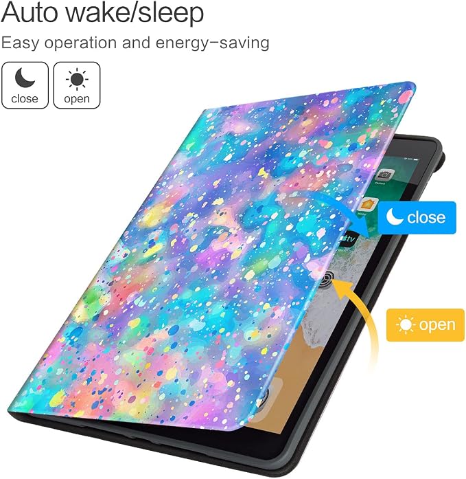 Vimorco for iPad 10.2 Case 9th Generation Cover Flower Cats for iPad 9th/8th/7th Generation Case Slim Soft Rubber Back Adjustable Stand Auto Wake/Sleep Smart Black Cat