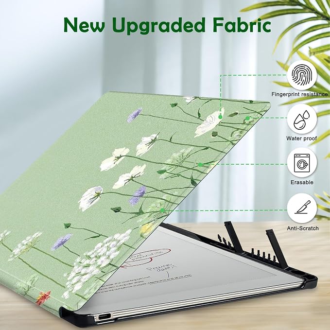 Case for Remarkable Paper Pro Tablet 11.8 (Released in 2024) Hard Back Shell Protective Book Folio Cover with Built-in Pen Holder with Auto Sleep/Wake Function.