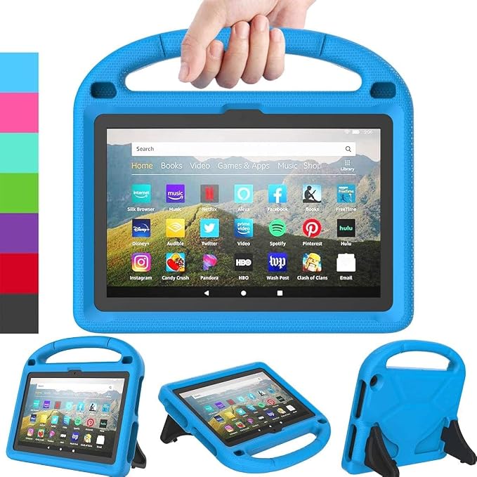 Kids Case for New 10-inch Tablet 2023 Lightweight Shockproof Kids Friendly Full Cover with Handle Kickstand