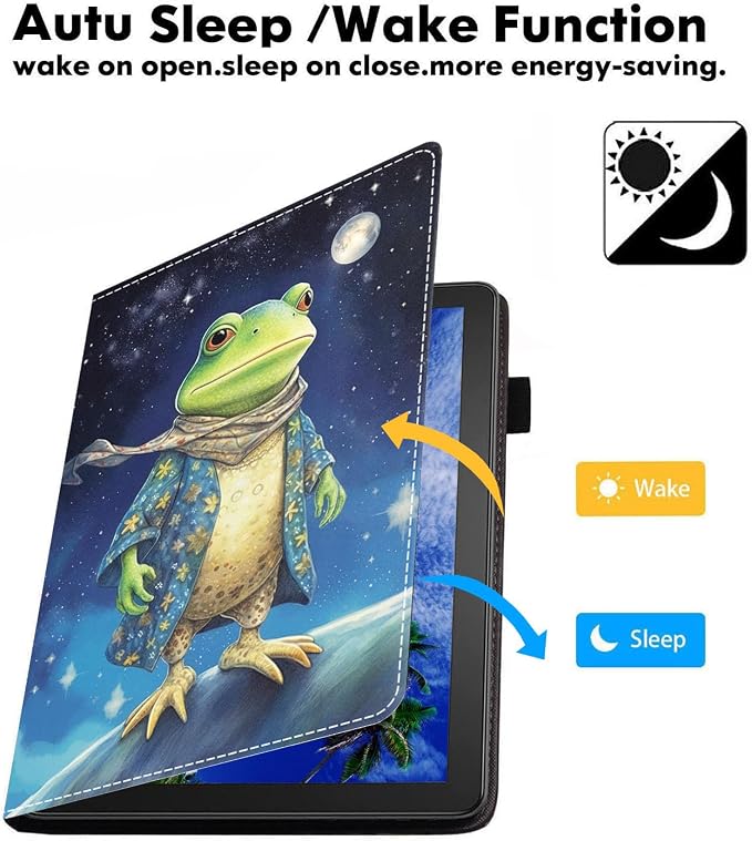 Case for Amazon Kindle Fire HD 8/Fire HD 8 Plus Tablet (12th/10th Generation 2024/2022/2020 Release) Slim PU Leather Cover with Card Slot &amp Auto Wake/Sleep African American Women