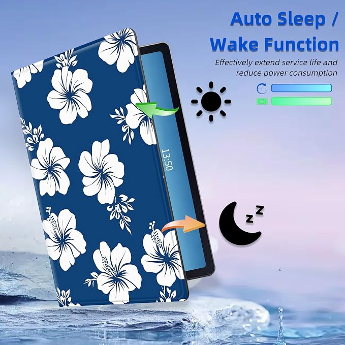 for Amazon Fire Max 11 2023 Release Table Case 11'' Rotating Auto Wake Sleep Leather Table Case for Amazon Fire Max 11 2023 Release Stand Bird Flowers Design for Woman Man
