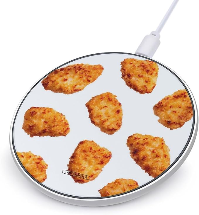 Chicken Nuggets Fried Wireless Charger Portable Charging Pad | LightweightAll Smartphone
