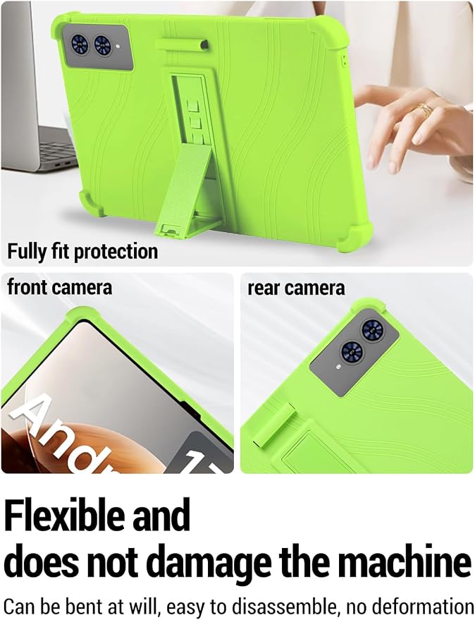 for TECLAST T65 13.4 inch Tablet Protective case Shockproof Lightweight Silicone Protective Cover with Stand Child-Friendly Protection Easy to Clean DesignBlack