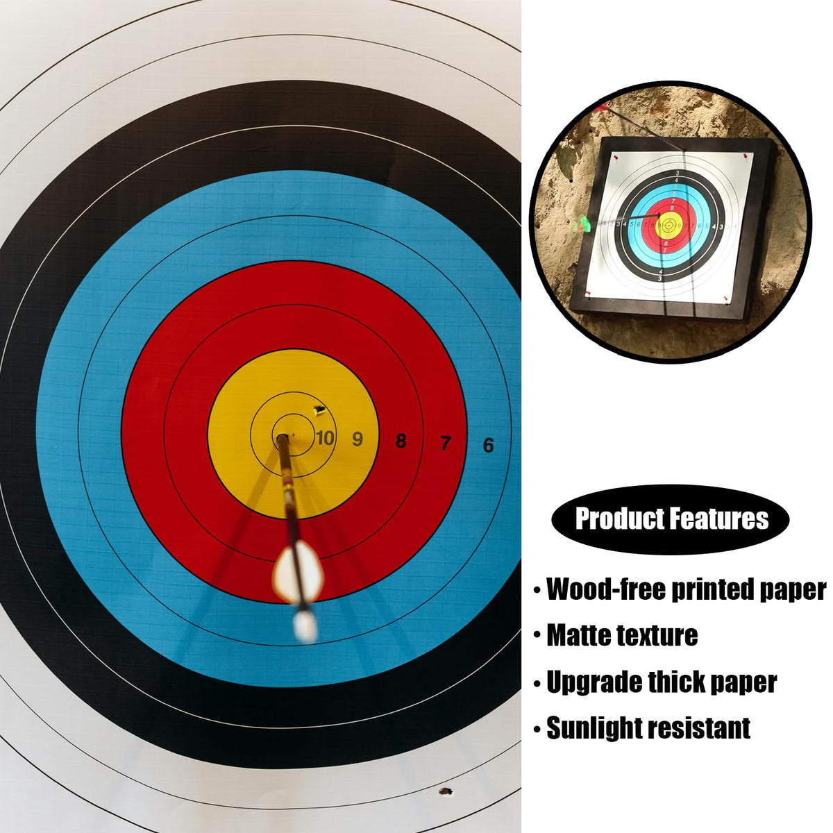 50 pcs Archery Targets, Archery Target, Bow and Arrow Target, Archery Targets for Backyard, Crossbow Target, Bow