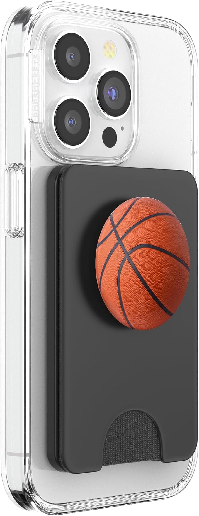 Round Basketball Ball for Sports Lovers for Back to School PopSockets Adhesive PopGrip