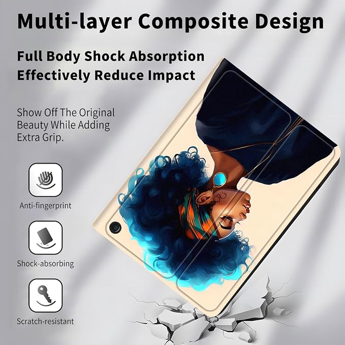 Case for All-New Amazon Kindle Fire HD 10 &amp 10 Plus 11th Generation 2021 Release 10.1 inchSlim Folding Stand Cover with Auto Wake/SleepAmerican Girls